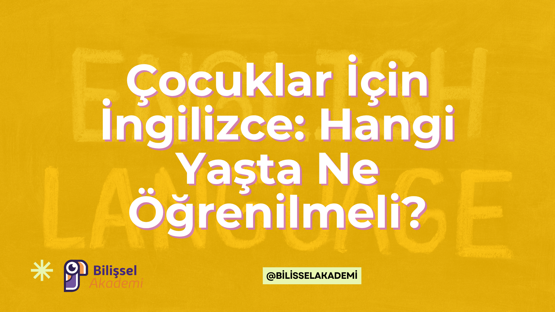 Çocuklar İçin İngilizce
